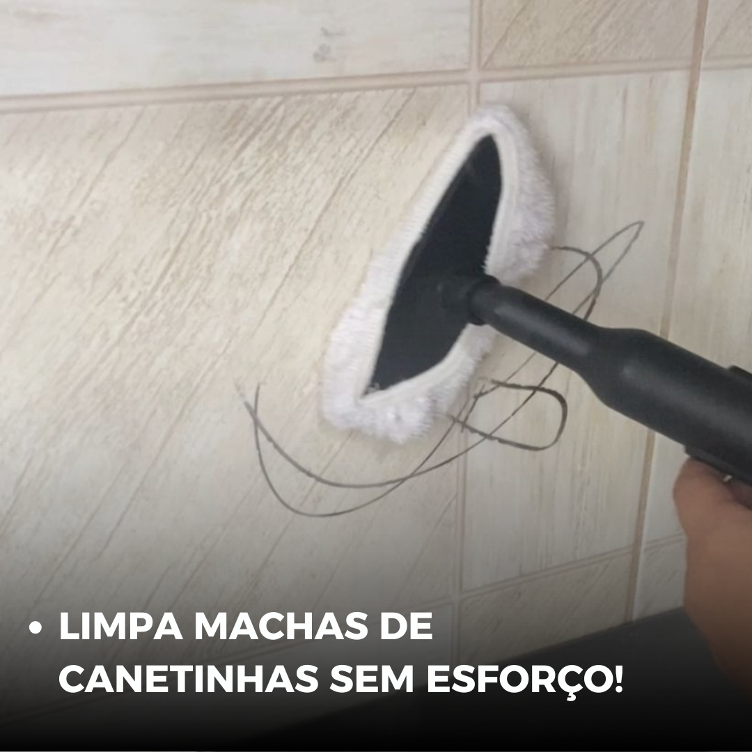 Limpador à Vapor + 9 acessórios + Frete Grátis