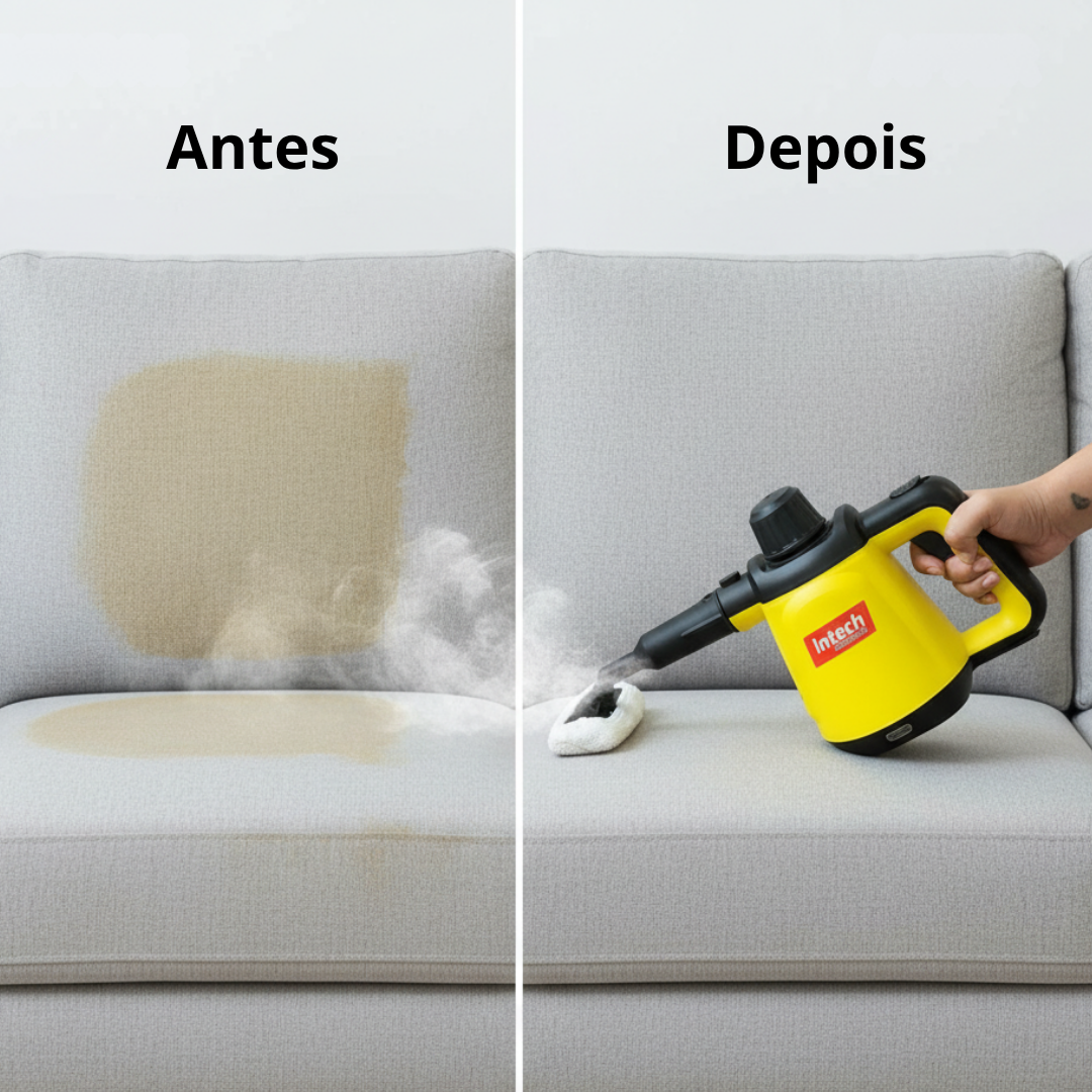 Limpador à Vapor + 9 acessórios + Frete Grátis