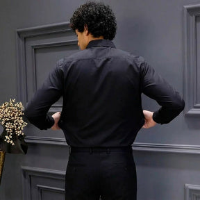 [Leve 5 Pague 3] Camisa Masculina Luxer em Seda Gelo e Manga Longa [Estilo Absoluto]!