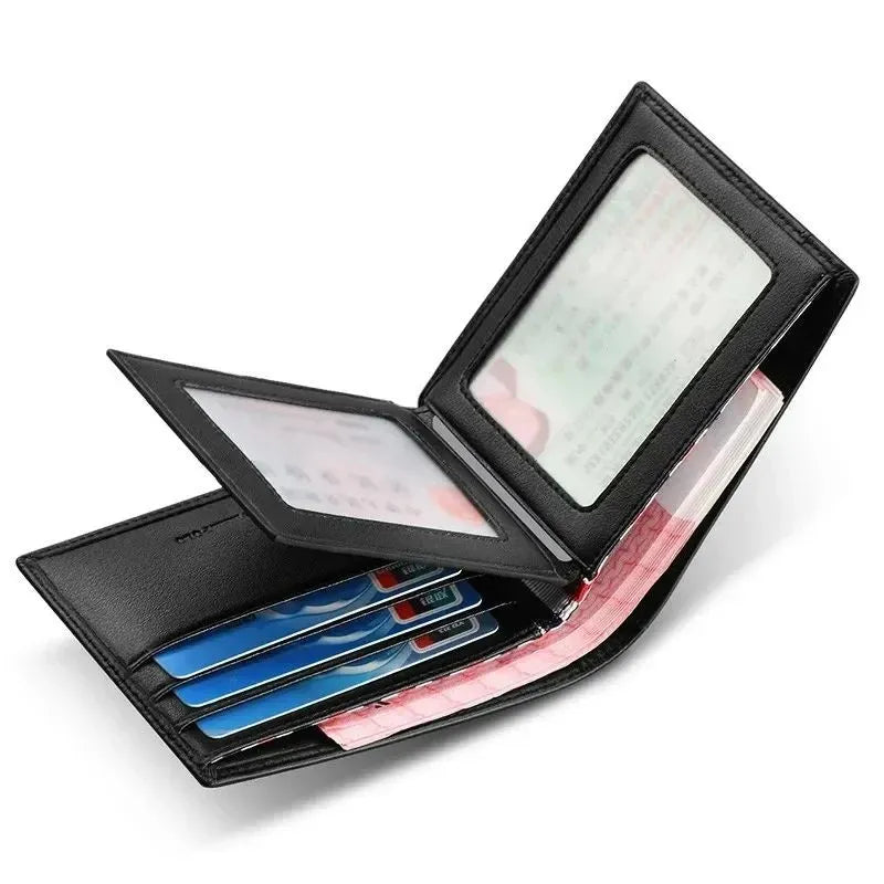 Carteira Masculina Slim em Couro Azul