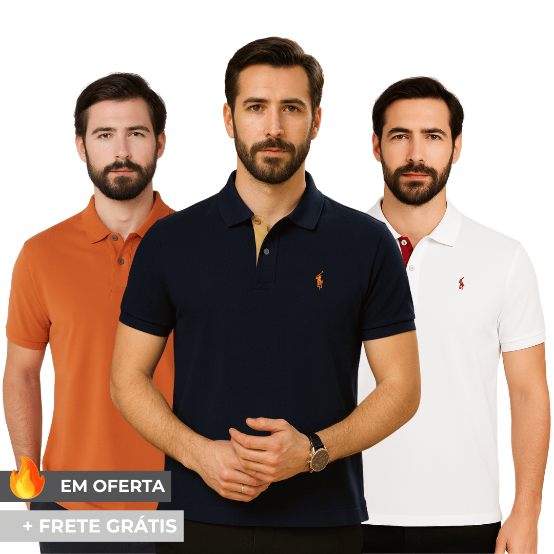 |Combo Trio Oxford| 3 Camisas Polo Lauren..