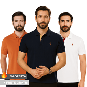 |Combo Trio Oxford| 3 Camisas Polo Lauren..
