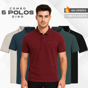 |Combo 5| - Camisas Polo Dino OFERTA