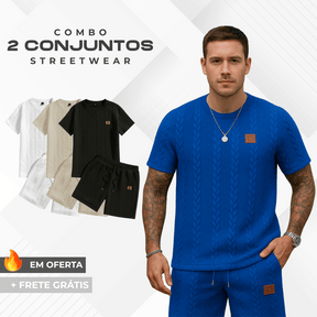 KIT 2 Conjuntos Streetwear |Camisa+Bermuda|!