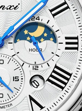 Relógio Fases da Lua Branco