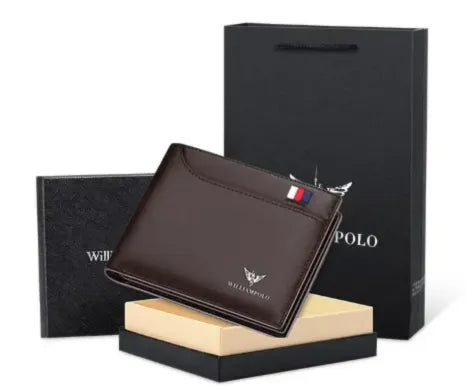 Carteira Masculina em Couro Marrom