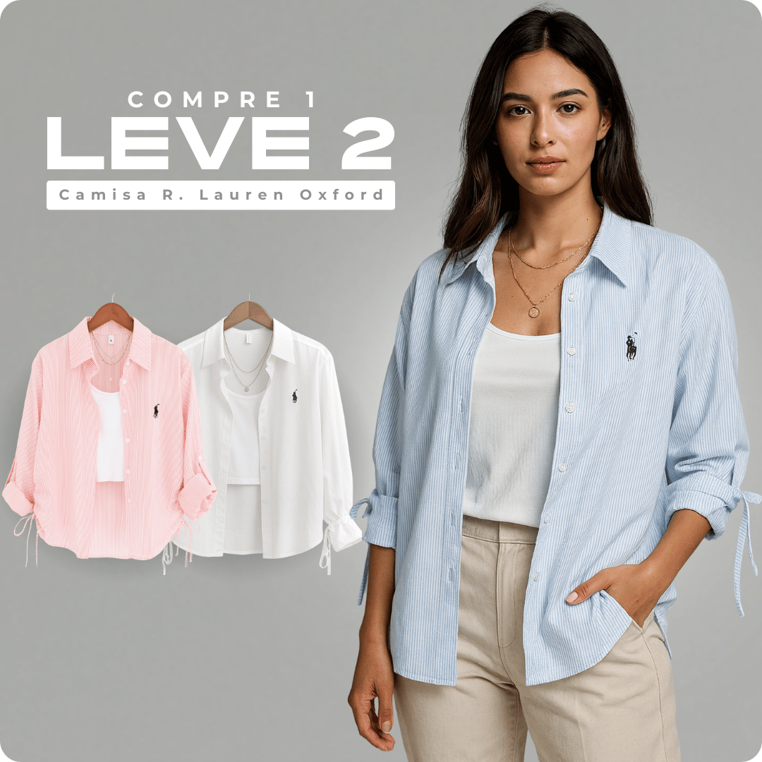 Camisa Feminina R. Lauren Oxford |Oferta 2 por 1|.